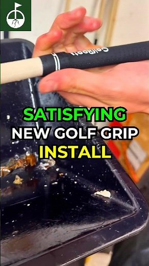 How We Install A Golf Grip PERFECTLY #Shorts #Golf #GolfRoots #Grip #ASMR #Satisfying #Golfer #FYP