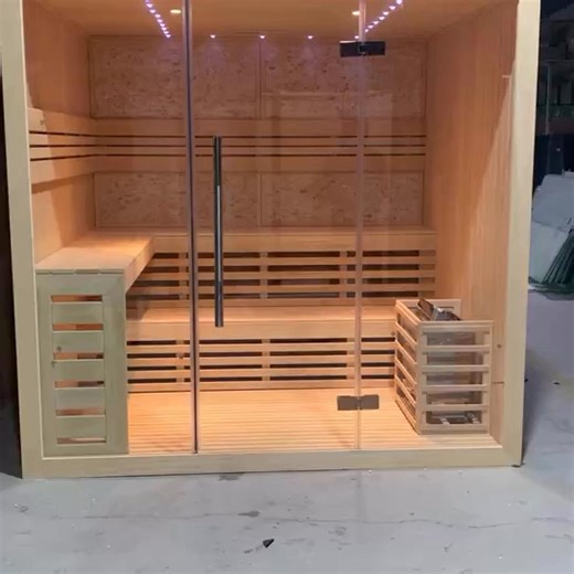 Suana Outdoor Saunas Red Cedar Traditional Steam Sauna 2 Person Sauna Heater Room