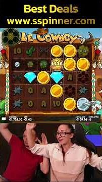 💥Huge Win on LE COWBOY! #slots #casino