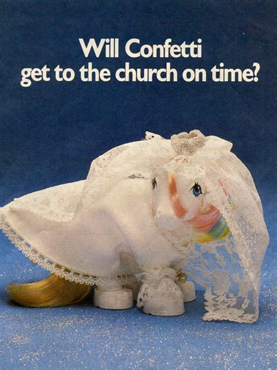 Confetti Bride Wedding Moodboard: G1 My Little Pony Inspiration