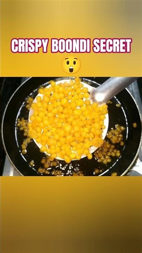 Perfect Boondi Recipe in 60 Seconds | Crispy Halwai Style Boondi😍#BoondiRecipe #Shorts #IndianSnacks
