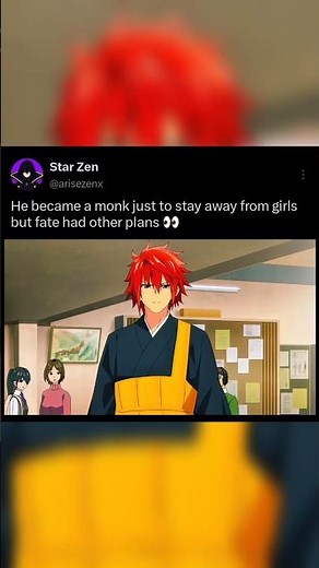 He became a monk just to stay away from girls but fate had other plans 👀