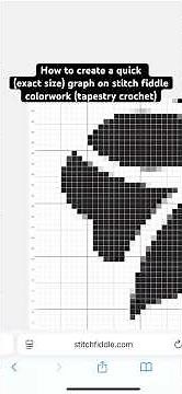 How to Create a Quick Tapestry Crochet Graph on Stitch Fiddle | Exact Size #crochet #tapestrycrochet