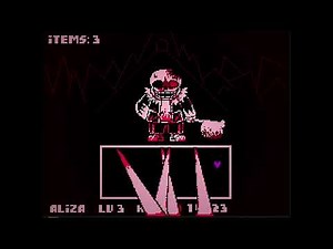 Horrortale Waterfall - Sans Encounter (Full Gameplay)