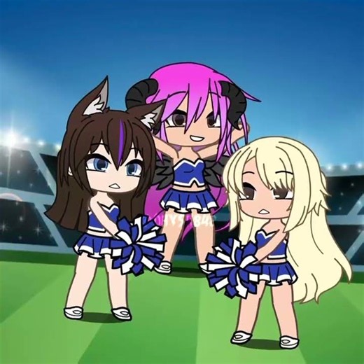 Falling cheerleader! #gacha #trend