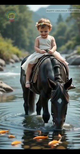 Kids on Horses – Cutest Rides Ever! | Brave Hearts & Fast Hooves!|Babies riding on horses 🐎🐴 #shorts