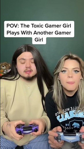 #pov toxic gamer girl games with other girl #shorts #tiktok #acting #gaming