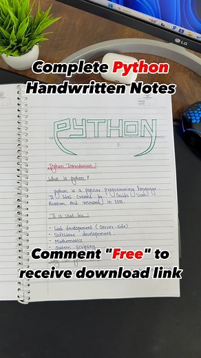 Om Kharche | Full stack developer on Instagram: "Follow for more 🌐💡🚀 @coders.world @coders.world Download Handwritten Notes📋 on Telegram for Free🤩 (link in bio 🚀) . . . . . #python #cpp #notes #engineering #engineer #engineeringlife #engineers #pythondeveloper #python3 #django #pythonprogramming #python #python3ofcode #programmers #coder #programming #developerlife #programming language #womenwhocode #codinggirl #entrepreneurial #softwareengineer #100daysofcode #programmingisfun #developer
