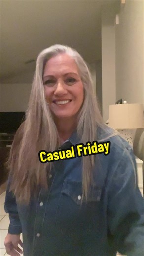 Casual Friday outfits aren’t just jeans! Denim shirt and butter yellow baggy jeans from the Gap and clogs from @Rothy’s Watch me lose my balance 😂 #casualstyle #casualoutfits #casualfriday #genx #silversisters