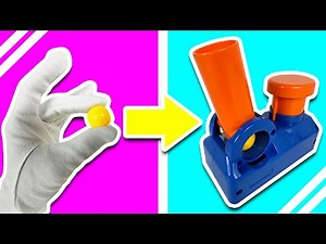 I DESTROYED 2 MARBLE RUNS With A CANNON!!! + RAPID FIRE!!! + SLOW MOTION!!!