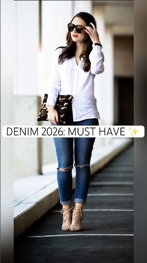 10+ Chic Ways to Wear Denim in 2026 | Capsule Wardrobe #shorts #trending