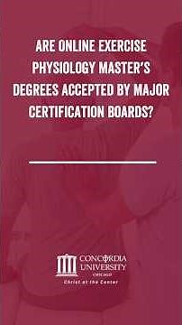 Are Online Exercise Physiology Master’s Degrees Accepted by Major Certification Boards