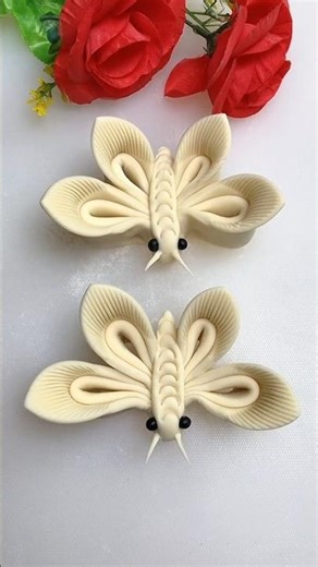 🦋Butterfly making using clay. #claycraft #clay #clayart