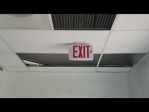 Installing exit signs part 1