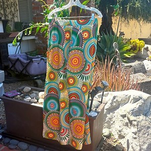 Boho Colorful Comfortable pants. Just Beautiful Flowing pants Size L
