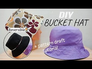 DIY Reversible Bucket Hat-Step by Step Tutorial ∥ DIY双面渔夫帽-详细教程