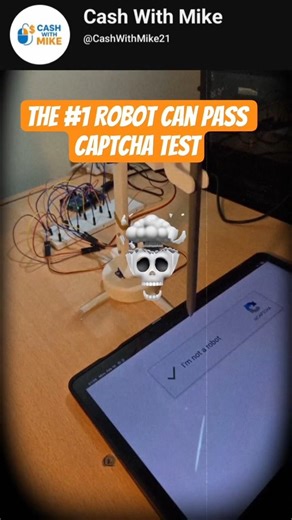 💀🤖THE FIRST ROBOT THAT CAN PASS THE CAPTCHA TEST #tech #robot #technews #shorts #cashwithmike21