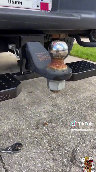 Trailer Hitch Step Avoid trying to balance on a trailer hitch ball just to slip. Using this trailer hitch step makes climbing easier and safer. Available at vrumies.com – link in bio #truck #trucks #trailerhitch#f150 #fordraptor #svtraptor #gen1raptor #automotive #caraccessories #mechanic #towing