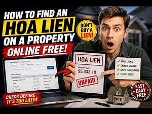 How to find an HOA lien on a property online free
