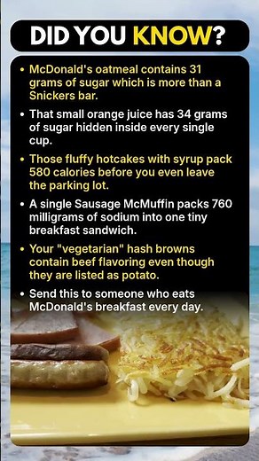 What McDonald's Breakfast Is Actually Made Of