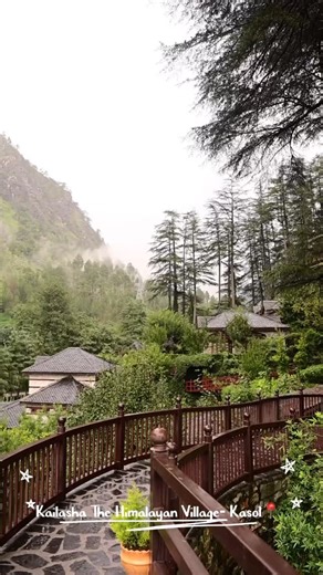 Kailasha-The Himalayan Village kasol on Instagram: "Kailasha The Himalayan village-Kasol📍 A heritage in mountain with most scenic views. A 5 star which takes you back in time #luxuryresort #kasol #riverside #parvativalley #kailashathehimalayanvillage #petfriendly"