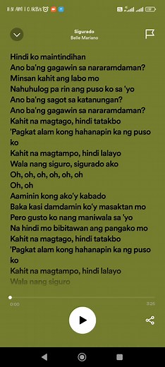 Sigurado - Belle Mariano Lyrics Video