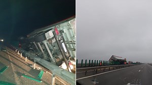 Trafic restricționat de 12 ore pe Autostrada A2, după un accident grav cu două TIR-uri. Unul dintre ele este tot acolo, la km 112, sensul București-Constanța • Știri București