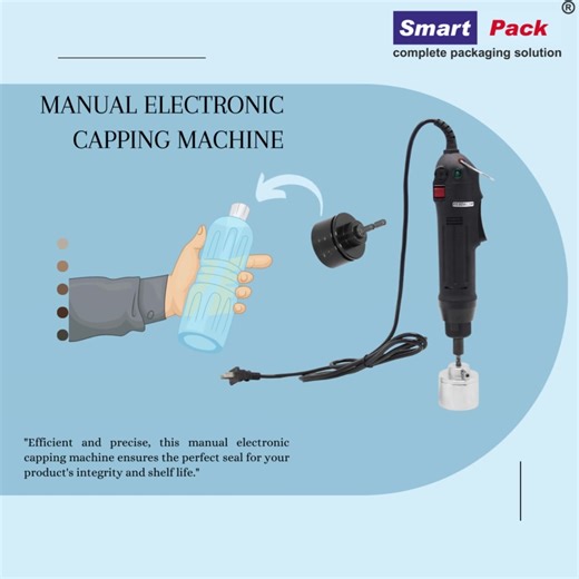 "Seal the deal with precision: Our manual electronic capping machine ensures your products are securely packaged every time." #ElectronicCappingSolutions | Smart Packaging Systems | Facebook
