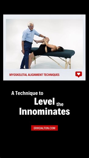 Level the Innominates In this video demonstration, Erik shows a “shotgun” or “quick fix” for leveling the innominate bones. Visit erikdalton.com to view Erik’s library of online courses and watch for the big sale coming this Halloween. #balanceinnominates #massagece #massagetools #bodyworktechniques #manualtherapystrategies #daltonmyoskeletal #erikdalton #myoskeletalalignmenttechniques #thematway #daltontechniquetuesday #techniquetuesday #myoskeletaltraining | Dalton Myoskeletal Alignment Techni
