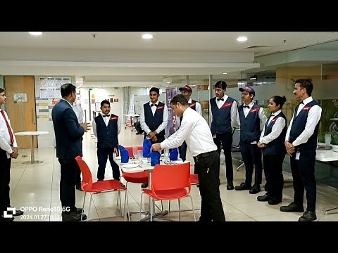 Table Setup For Restaurant || How To Do Table Setup - Full Demo- Practical