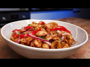 One-Pan Roasted Cabbage with Beans | Easy Vegan Dinner