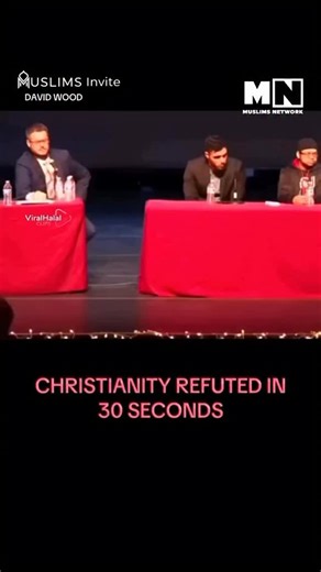 MUSLIMS™ Invite on Instagram: "Christianity Refuted in 30 Seconds A young man poses a devastatingly simple question to Christian apologist David Wood, using the Bible itself as proof: 1. The Old Testament says God is not a man (Hosea 11:9) and does not change (Malachi 3:6). 2. Jesus is a man, calls himself the son of man, and has limited knowledge. How can God be an unchanging being who is “not a man,” yet simultaneously become a man? This logical checkmate highlights the pure and consistent con