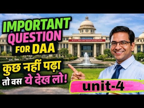 DAA Unit-4 Backtracking & Branch and Bound | AKTU Exam Preparation #aktuexam #aktubtech #oneshot