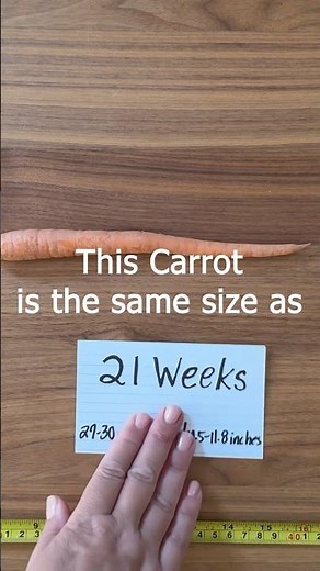 21 weeks pregnant baby size