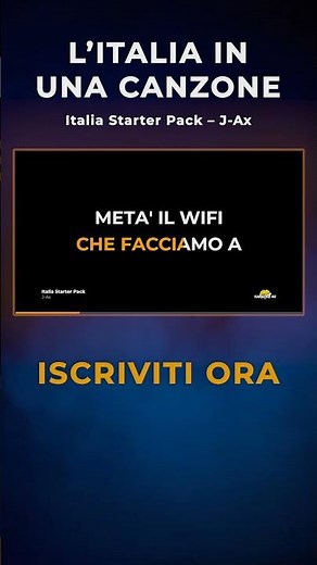 Italia Starter Pack - J-Ax | KARAOKE e BASE STRUMENTALE #sanremo2026