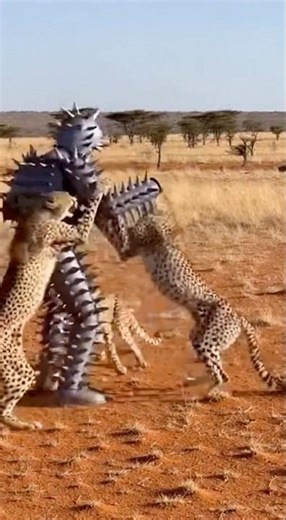 😱🤯cheetah vs the Spiked Man Chaos) (Al Safari