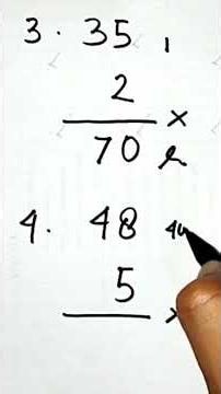Learning to Multiply Two-Digit and Single-Digit Numbers #math #shorts