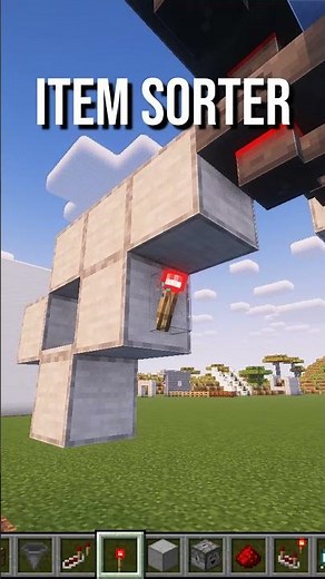 Minecraft Item Sorter Tutorial #minecraft #minecraftshorts #minecrafttutorial #redstone
