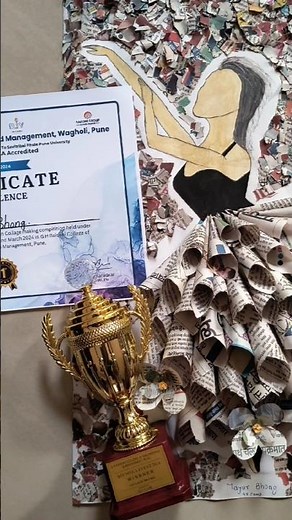 🏆 1st Prize For Collage Making In DIY Event #collage #diy #trendingshorts #viralshorts