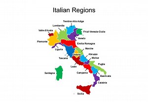 Editable Powerpoint Map of Italian Regions of Italy, Provinces of Sicily, Provinces of Sardegna – Including: Valle D’aosta, Piemonte... - Etsy Canada