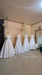 Custom-made Gowns by House of Bride Ph # # #houseofbrideph #minimalistweddingdress #bridalgown #bridalgown #minimalist #weddinggown #wedding #madetoorder #bride #modern #satin #silk #mikado | House of Bride PH