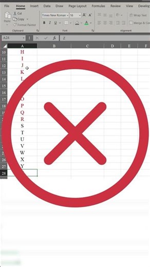 English Letter A B C Typing in Excel #spreadsheetmagic #excel #excellessons #exceltraining