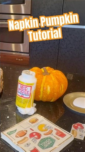 🎃 Napkin Decoupage Pumpkin Tutorial | Transform Your Pumpkins for Fall Or Any Occasion 🎃