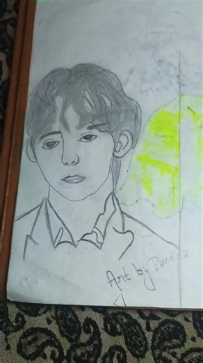 ✨🔥​Easy BTS Pencil Sketch for Beginners |💗 V-Taehyung Drawing​Wait for the Final Result!❤️✨