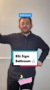 13K views · 820 reactions | Today’s new Sign in British Sign Language Today’s sign is #Bathroom ! Join me everyday for new signs in British Sign Language! #bathroommakeover #bathroomdesign #bath #shower #toilet # Note: I’m from the South UK so some signs are regional! | The Deaf Chef | Facebook