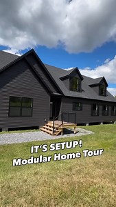 Chance’s Home World on Instagram: "This amazing modular home is the “Berkeley” at American Homes! This prefab house is built by Champion Homes! WATCH THE FULL TOUR ON THE CHANNEL FOR ALL THE INFORMATION AND PRICING, link in bio! #modularhome #manufacturedhomes #prefabhouse #realestate #prefabhomes #newhome #housetour #house"