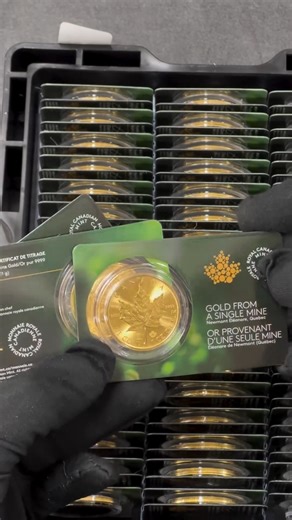 1.2K views | Monster Box of 2023: 1 oz Canadian Gold Maple Leaf. Sourced from Newmont Eleonore Mine. | Bullion Exchanges | Facebook