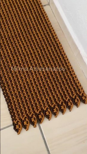 Macrame Tutorial: L-shaped corner rug #macrame #crochet #easyrug