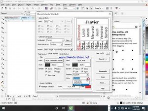 Comment peut on faire un calendrier avec corel draw....