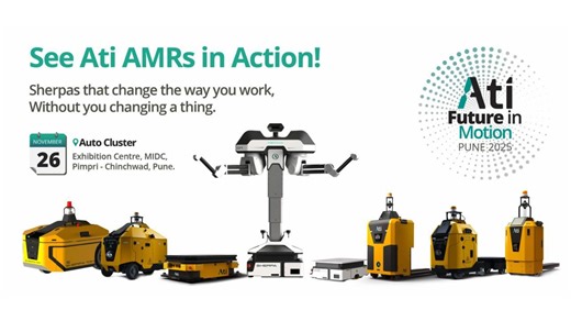 Ati Future in Motion Pune 2025 on Instagram: "A Full Range of AMRs Built for Factory-First Automation Meet the next generation of fully customizable, full-stack Autonomous Mobile Robots engineered by Ati Motors to integrate seamlessly into any factory layout, workflow, or load requirement. Powered by the Ati Technology Stack, our AMRs deliver: 🔹 Smart Navigation with intelligent path planning 🔹 Obstacle Detection as low as 4 cm 🔹 Impact Detection & Preventive Safety Cut-offs 🔹 High adaptabil